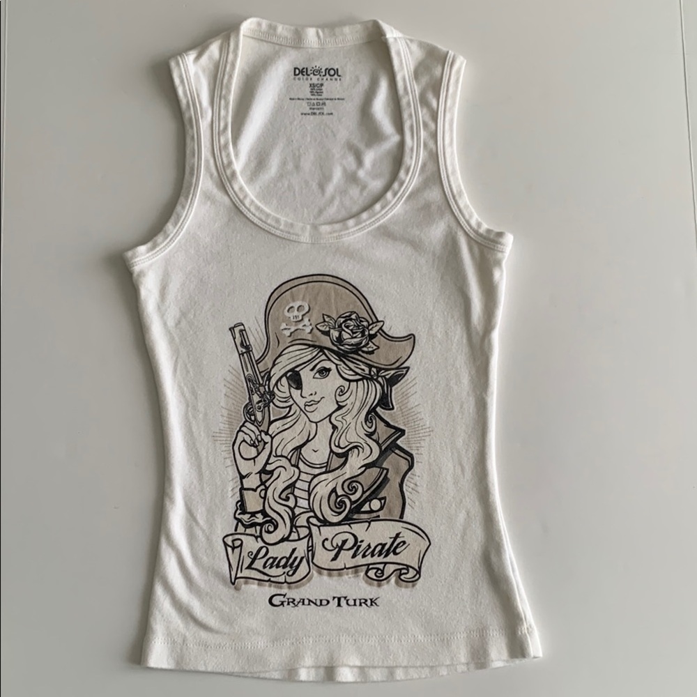 DEL SOL COLOR CHANGING TANK from Turks and Caicos•Changes color in the sun!